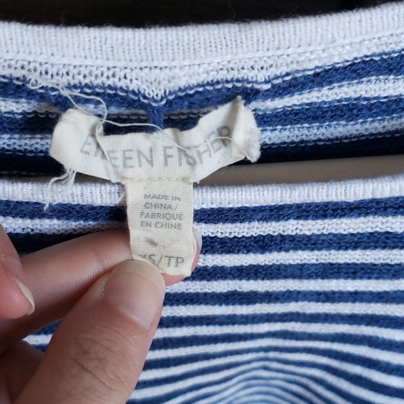 Eileen Fisher Bateau Neck Top Size XS - Picture 2 of 6